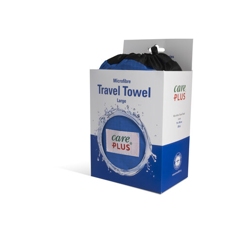 Care Plus Travel Towel Microfibre Large - Blauw